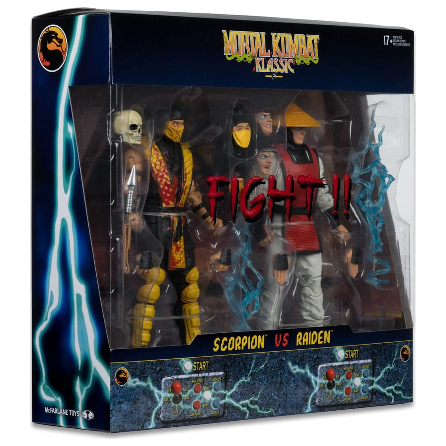 Mortal Kombat akcijska figura 2-paket Scorpion vs. Raiden (Klassics) 18 cm fotografija izdelka