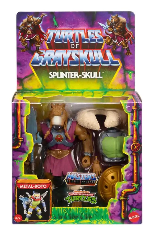 MOTU x TMNT: Turtles of Grayskull Deluxe akcijska figura Splinter-Skull 14 cm fotografija izdelka