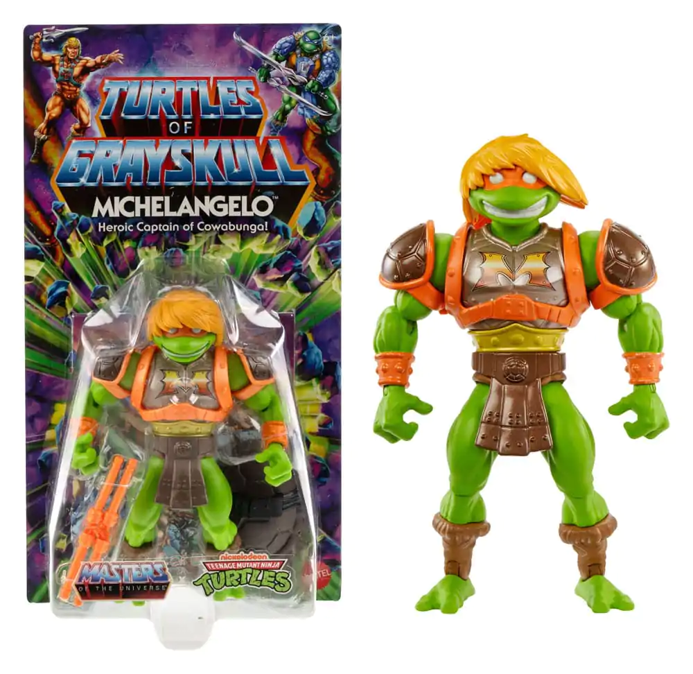 MOTU x TMNT: Turtles of Grayskull Akcijska Figura Michelangelo 14 cm fotografija izdelka