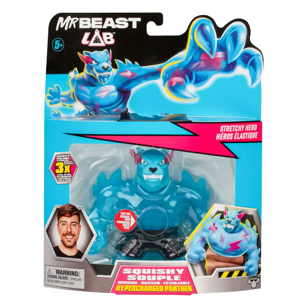 Mr. Beast Lab Goo Jit Zu raztegljiva figura Hypercharged Panther 11 cm fotografija izdelka