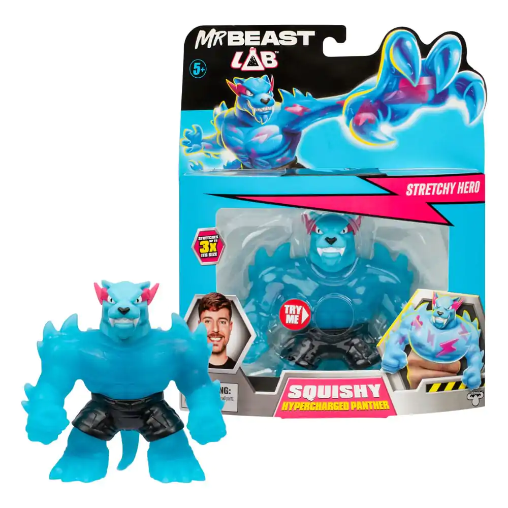 Mr. Beast Lab Goo Jit Zu raztegljiva figura Hypercharged Panther 11 cm fotografija izdelka