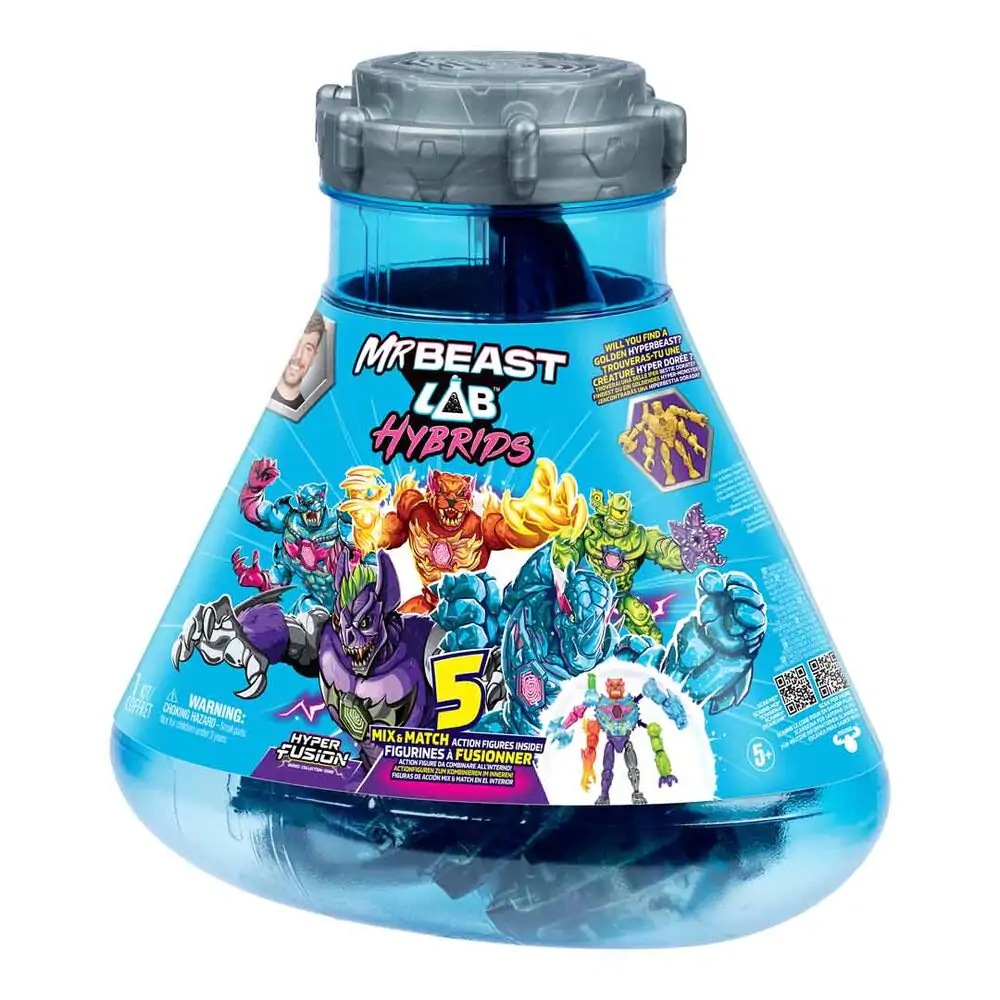 Mr. Beast Lab Hybrids Figure 5-Pack Hyper Fusion Lab 3 cm Figurice (5 kos) fotografija izdelka