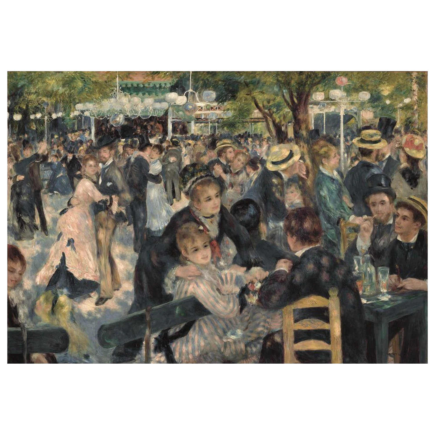 Museum Renoir-Bal Du Moulin De La G.M sestavljanka 1000 kosov fotografija izdelka