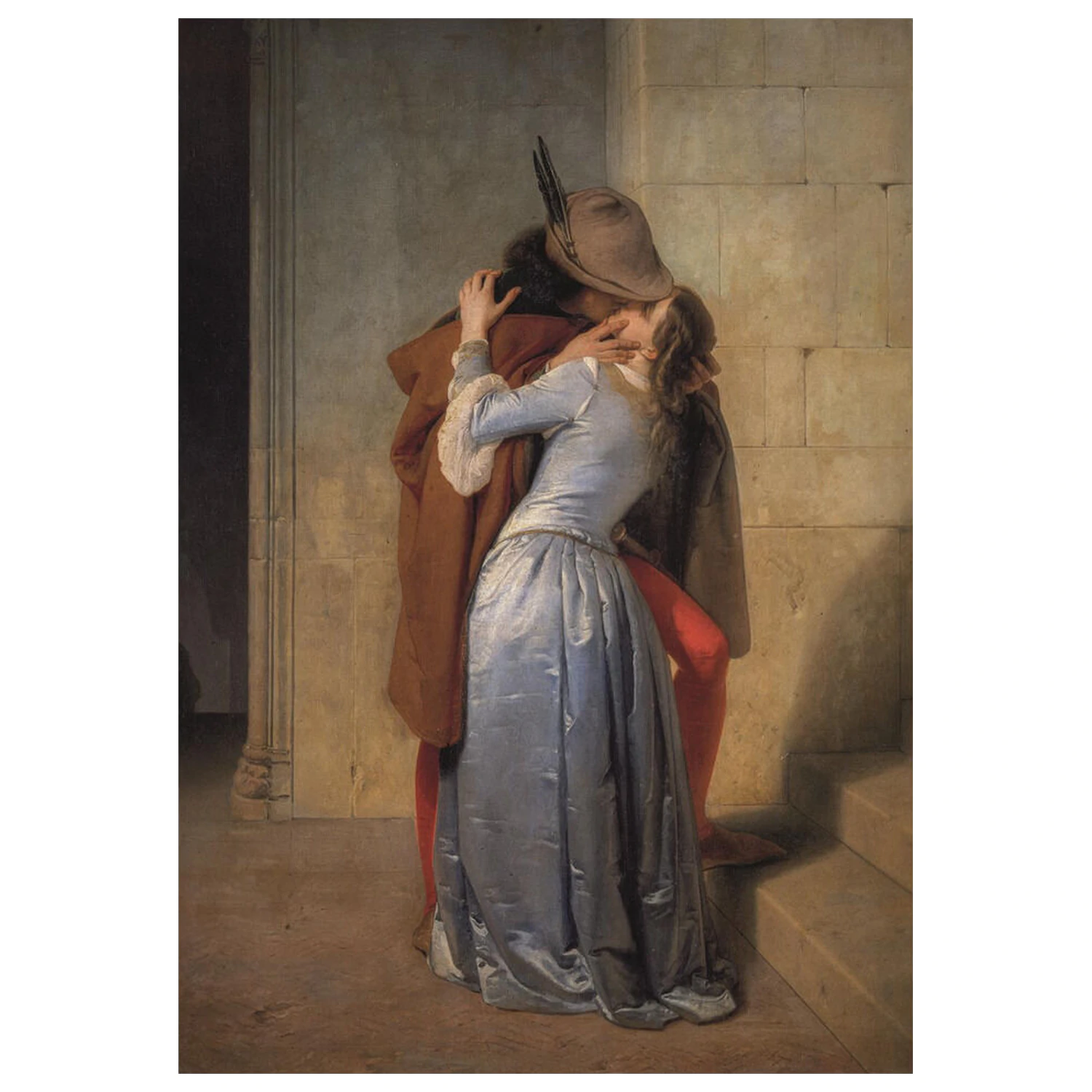 Museum The Kiss - Hayez sestavljanka 1000 kosov fotografija izdelka