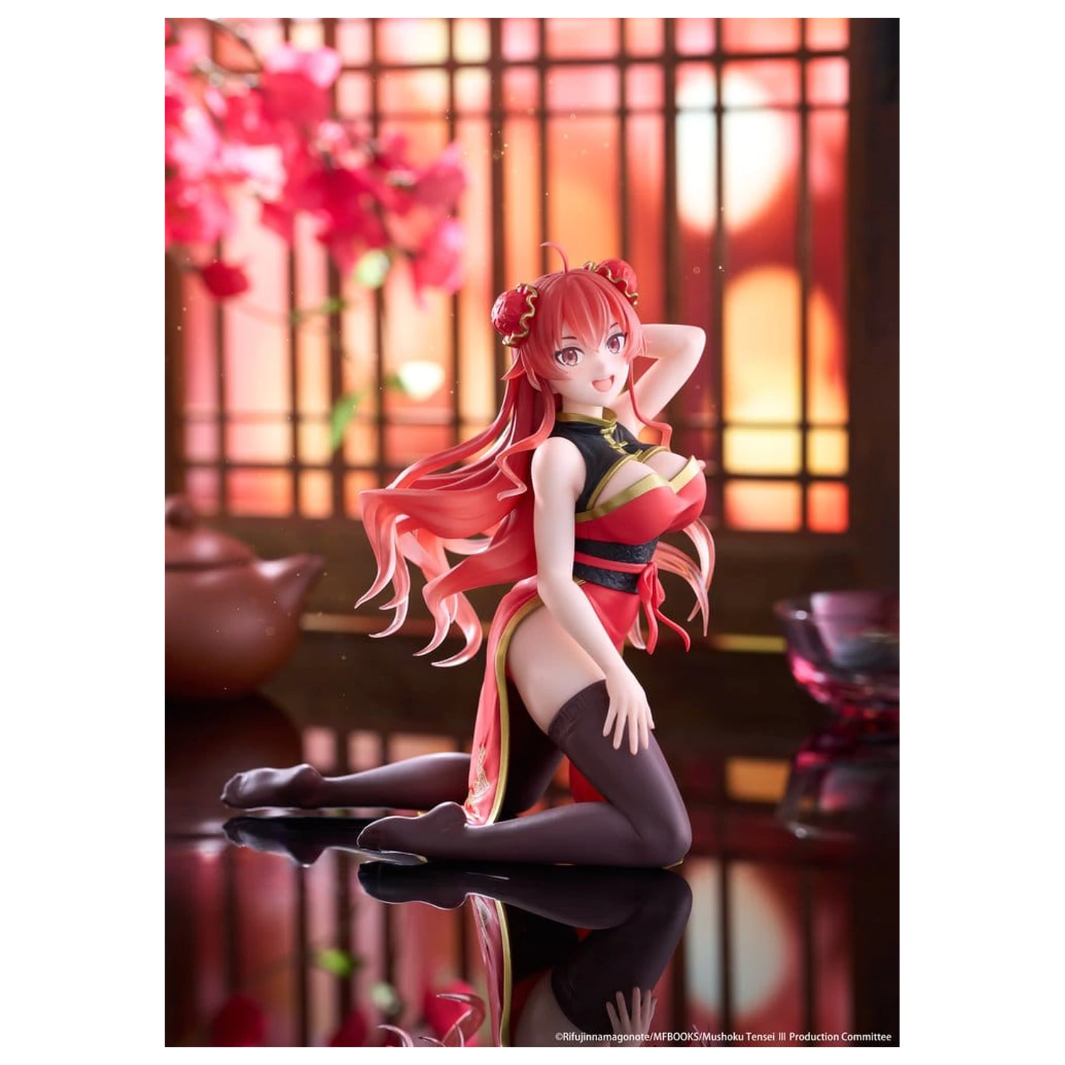 Mushoku Tensei: Jobless Reincarnation Desktop Cute PVC figurica Eris Greyrat (Chinese Dress Ver.) 13 cm fotografija izdelka