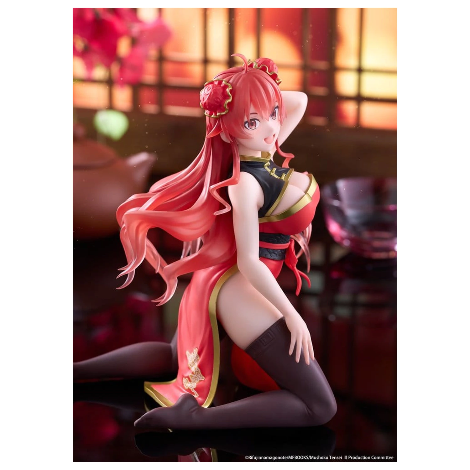 Mushoku Tensei: Jobless Reincarnation Desktop Cute PVC figurica Eris Greyrat (Chinese Dress Ver.) 13 cm fotografija izdelka