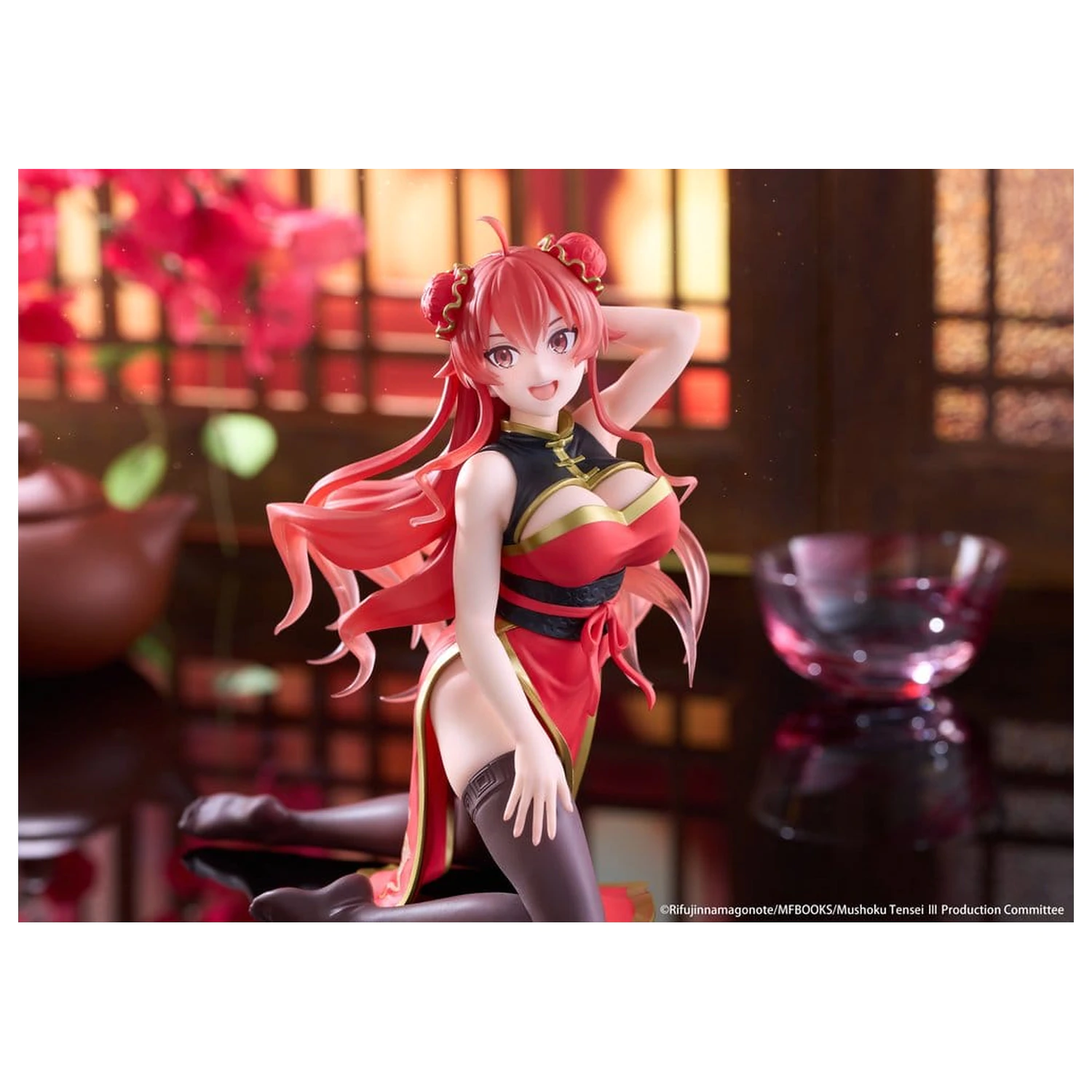 Mushoku Tensei: Jobless Reincarnation Desktop Cute PVC figurica Eris Greyrat (Chinese Dress Ver.) 13 cm fotografija izdelka