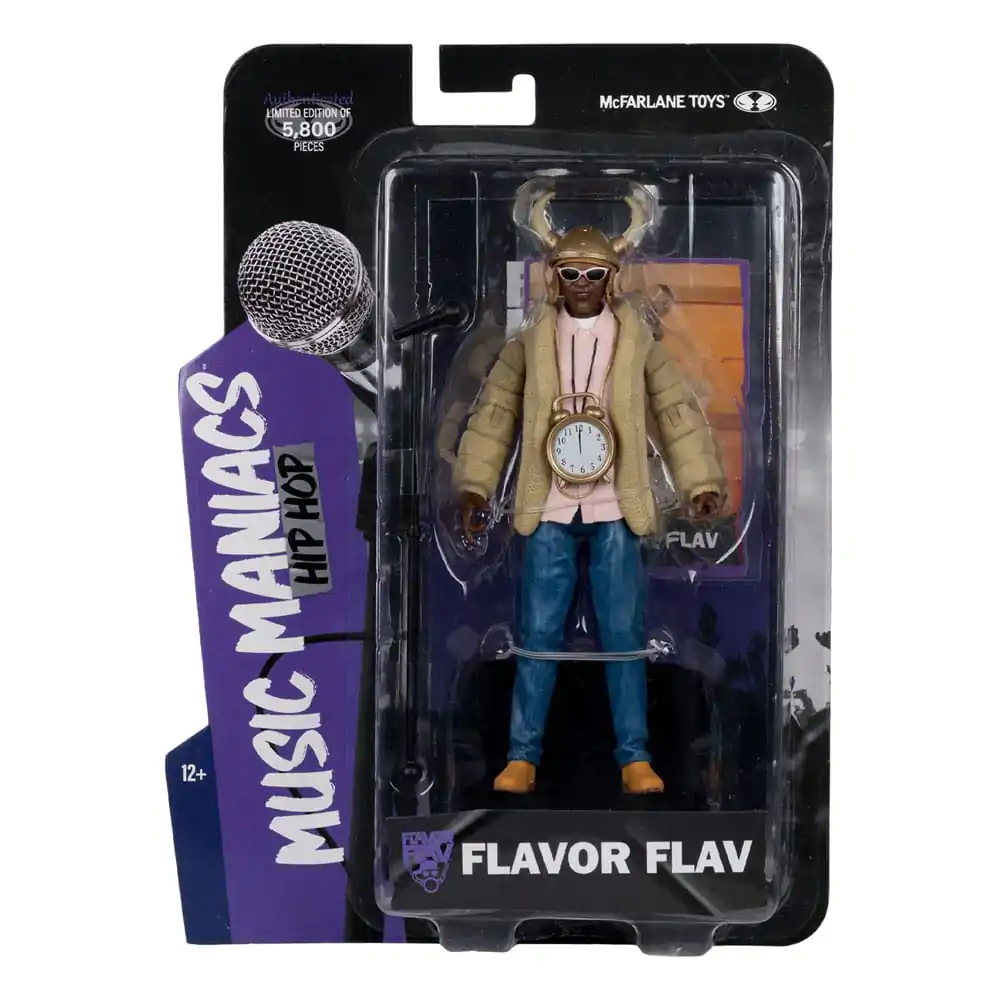 Music Maniacs Hip Hop akcijska figura Flavor Flav 16 cm fotografija izdelka