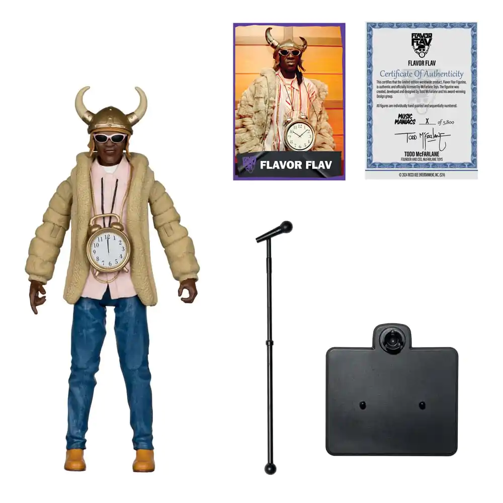 Music Maniacs Hip Hop akcijska figura Flavor Flav 16 cm fotografija izdelka