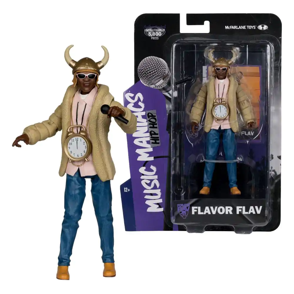 Music Maniacs Hip Hop akcijska figura Flavor Flav 16 cm fotografija izdelka