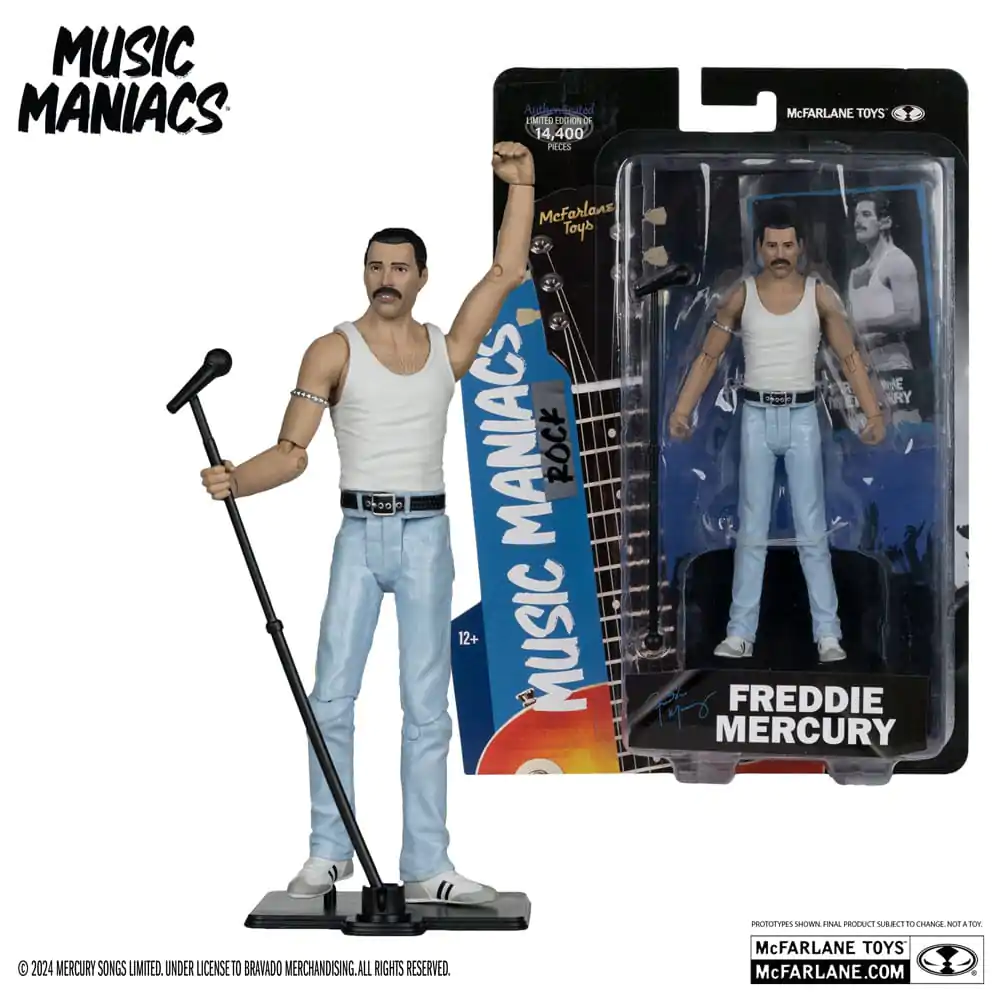 Music Maniacs Rock Akcijska figura Freddie Mercury 15 cm fotografija izdelka