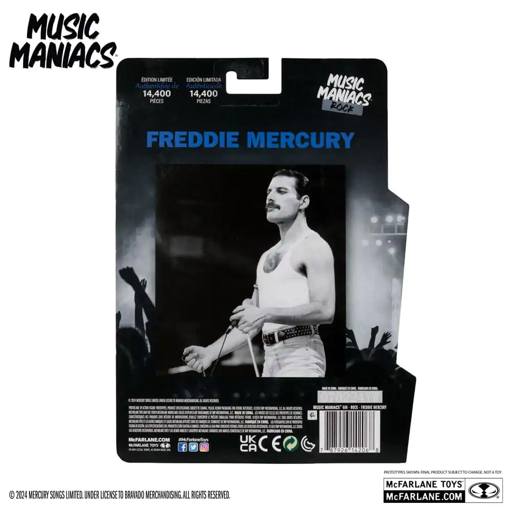 Music Maniacs Rock Akcijska figura Freddie Mercury 15 cm fotografija izdelka