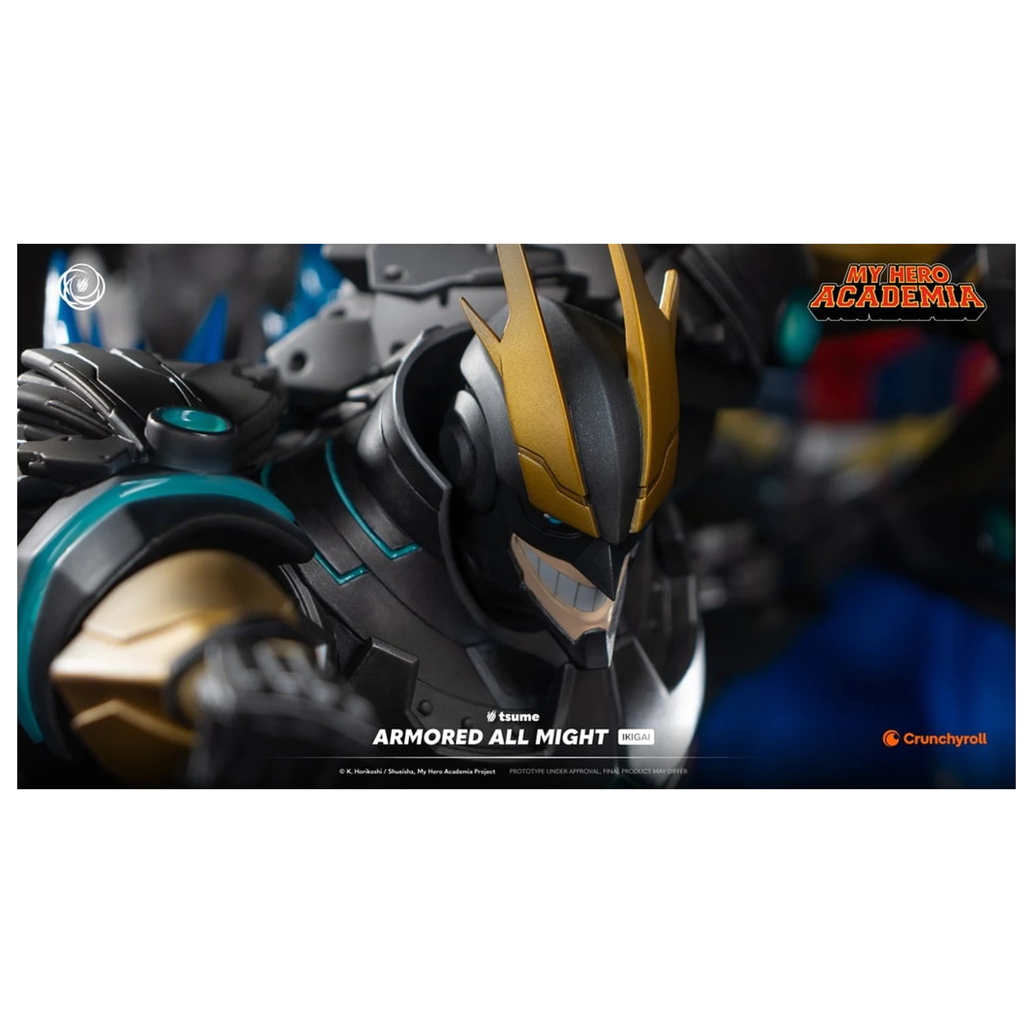 My Hero Academia Armored All Might kip Ikigai 1/6 by Tsume 48 cm fotografija izdelka