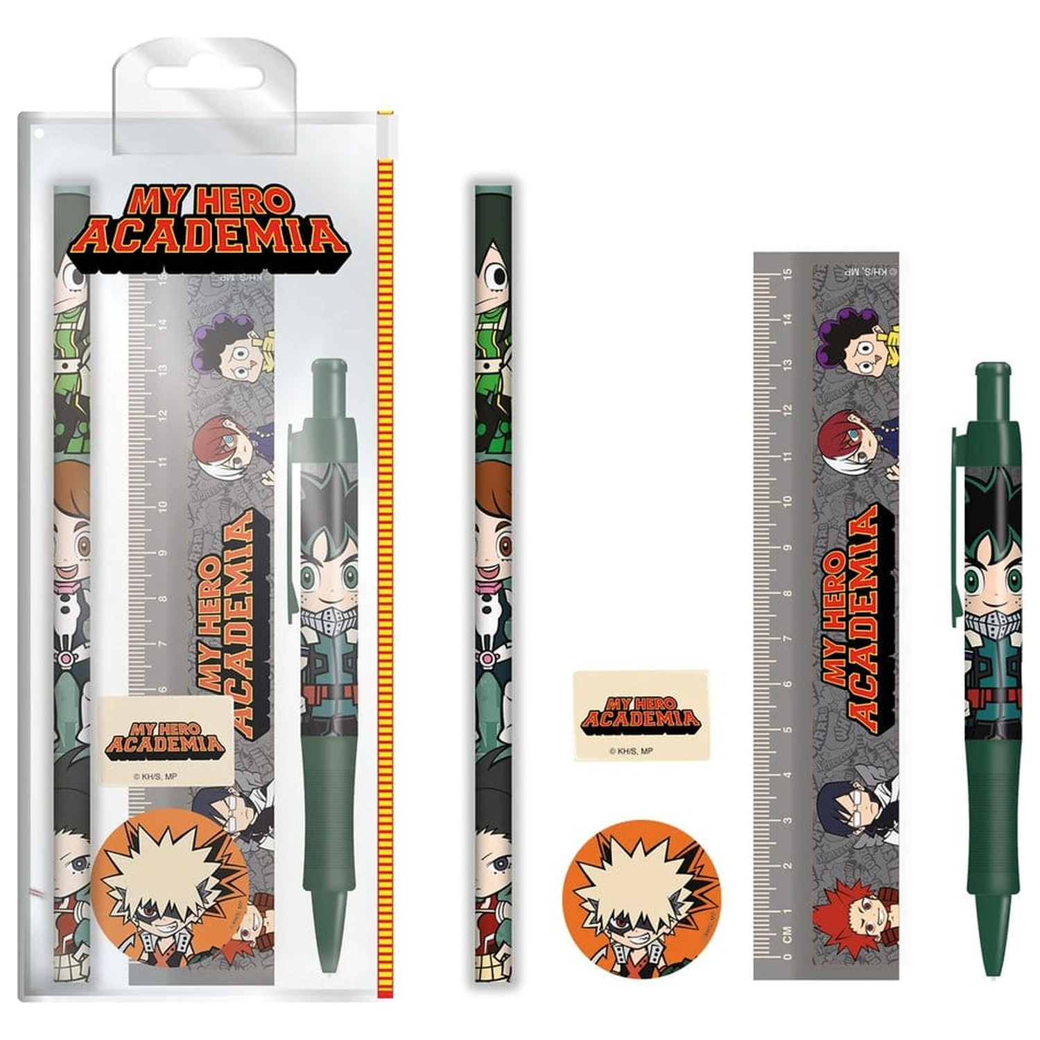 My Hero Academia set pisarniškega materiala Chibi fotografija izdelka