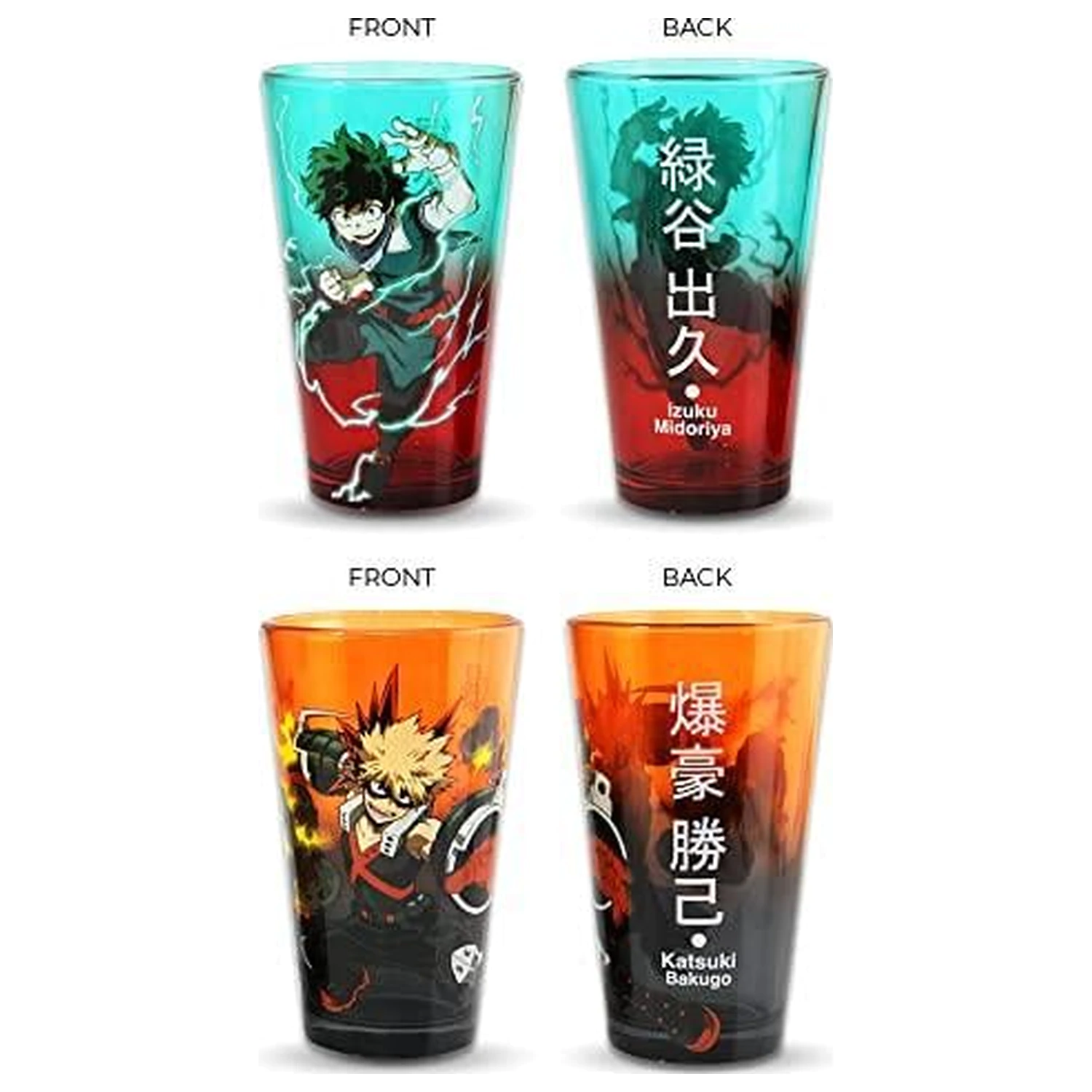 My Hero Academia Izuku & Bakugo set 2 kozarcev 450ml fotografija izdelka