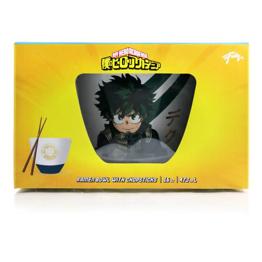 My Hero Academia skleda za ramen s palčkami Izuku Midoriya 473 ml fotografija izdelka