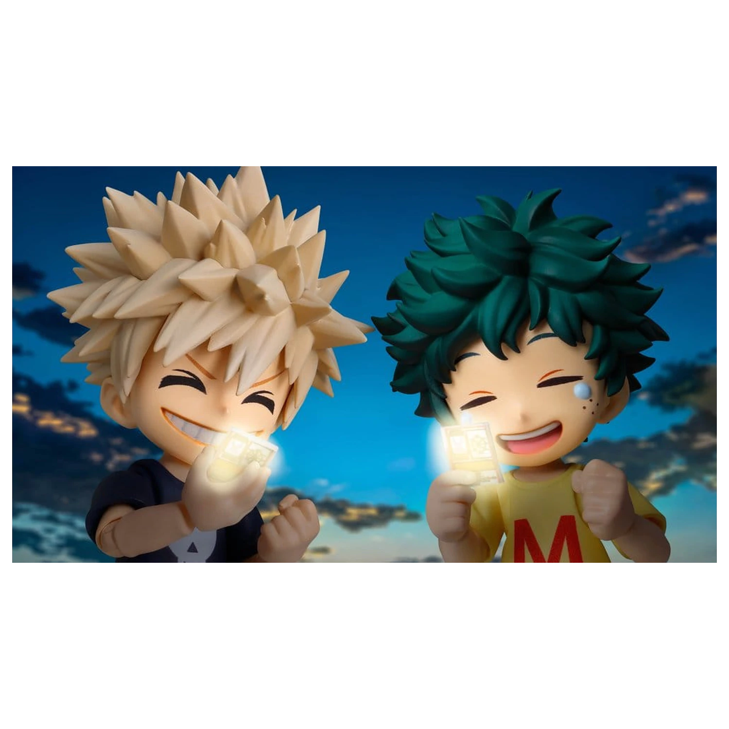 My Hero Academia S.H.Figuarts akcijski figurici Izuku Midoriya & Katsuki Bakugo -Childhood Set- 9 cm fotografija izdelka