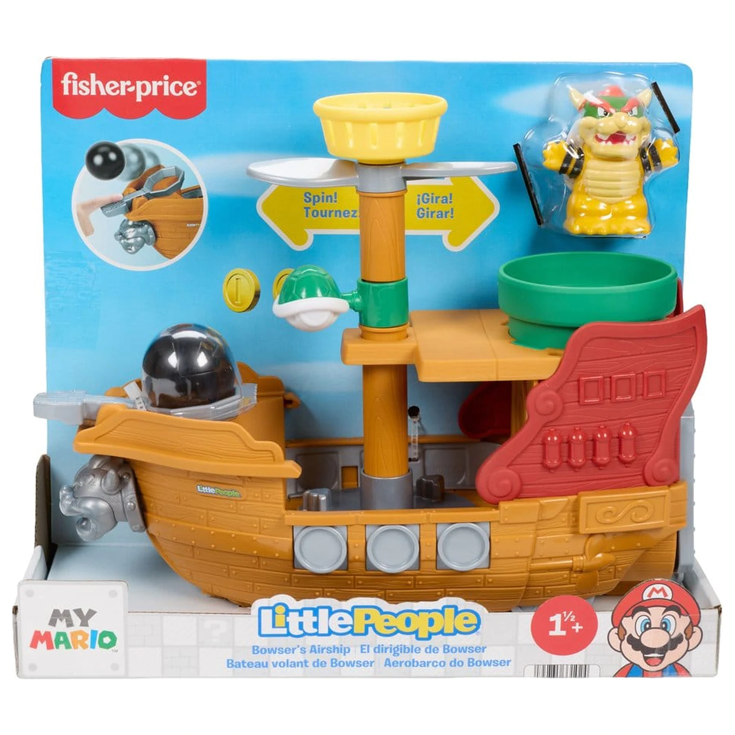 My Mario Little People Set za igranje Bowser's Airship fotografija izdelka