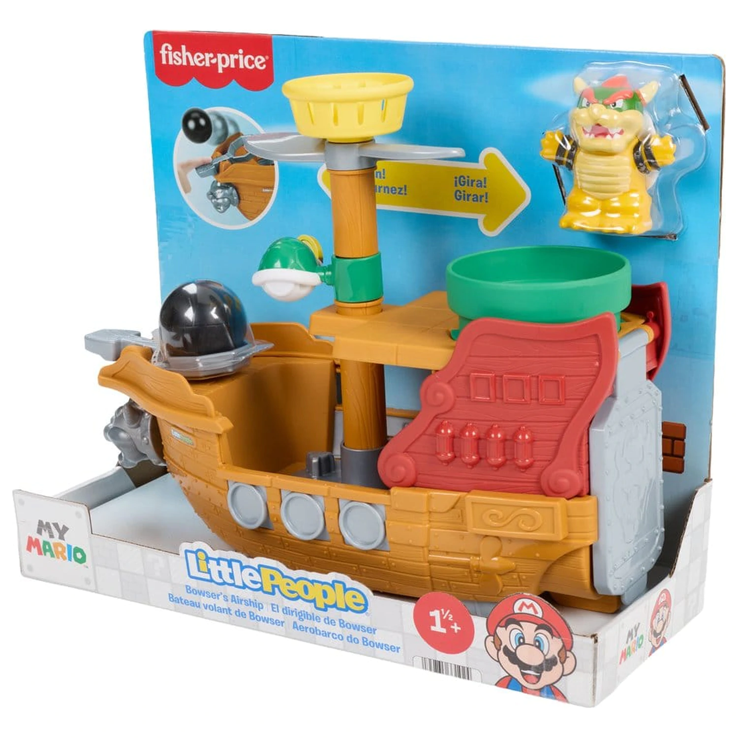 My Mario Little People Set za igranje Bowser's Airship fotografija izdelka