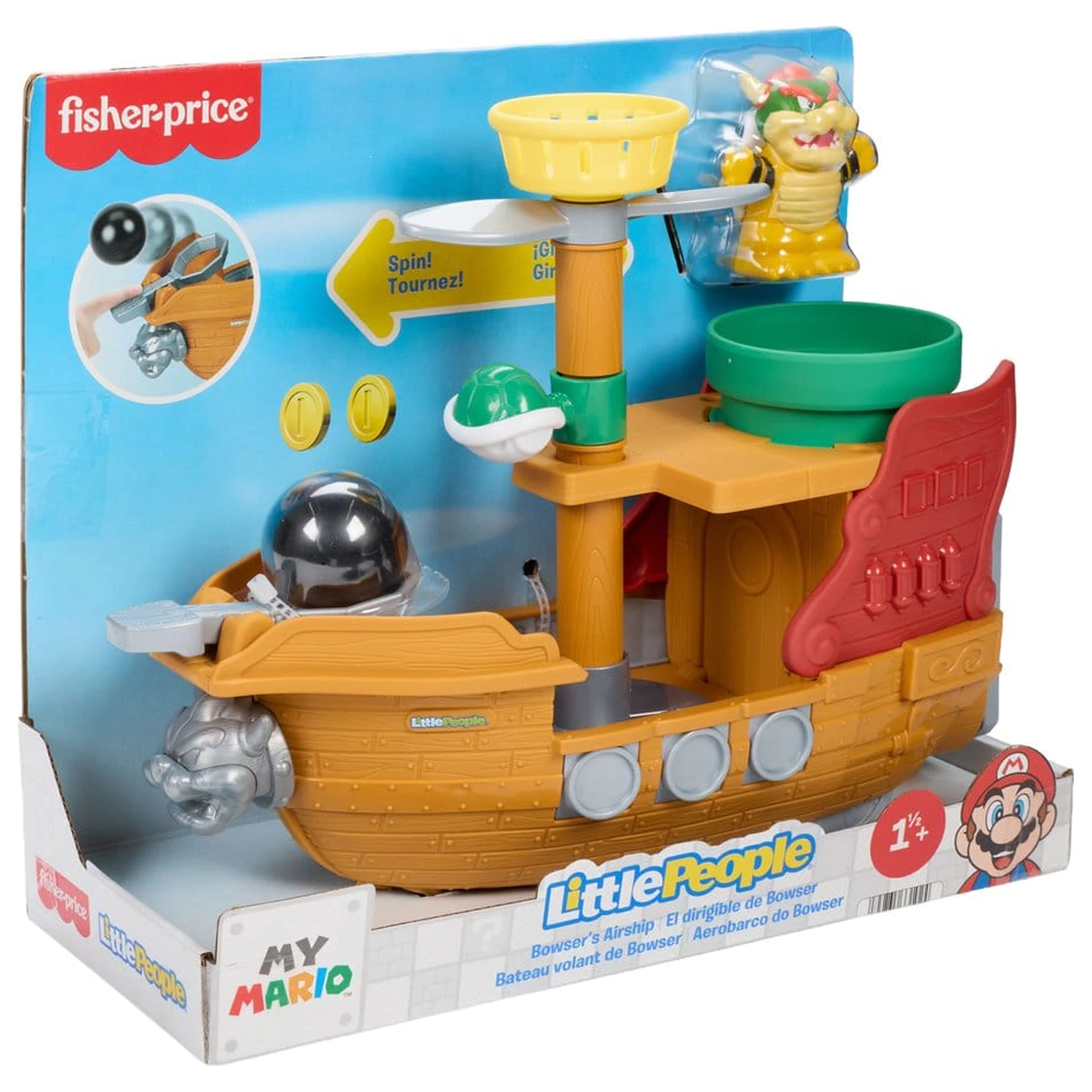 My Mario Little People Set za igranje Bowser's Airship fotografija izdelka