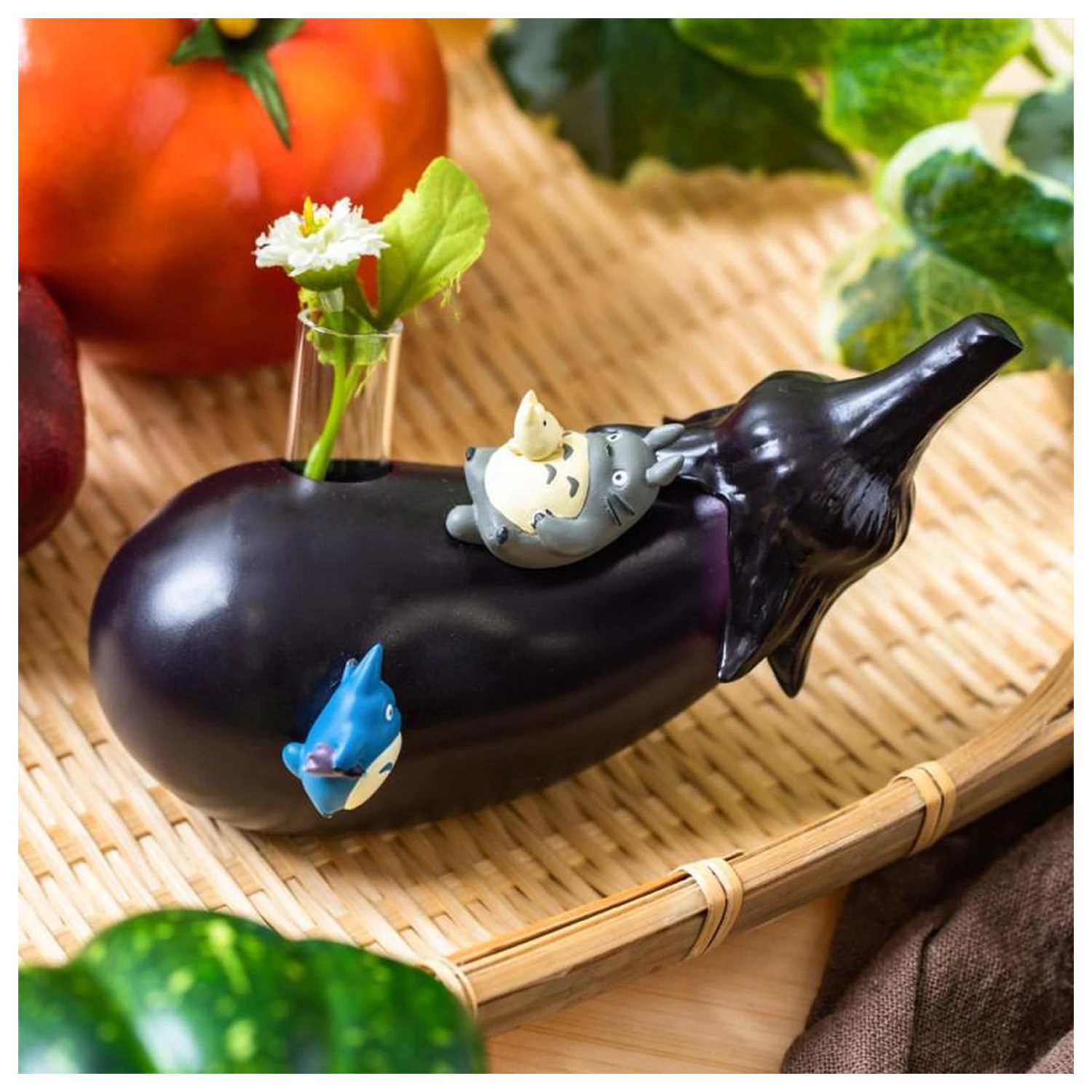 My Neighbor Totoro Aubergine Fig. Soliflore vaza fotografija izdelka