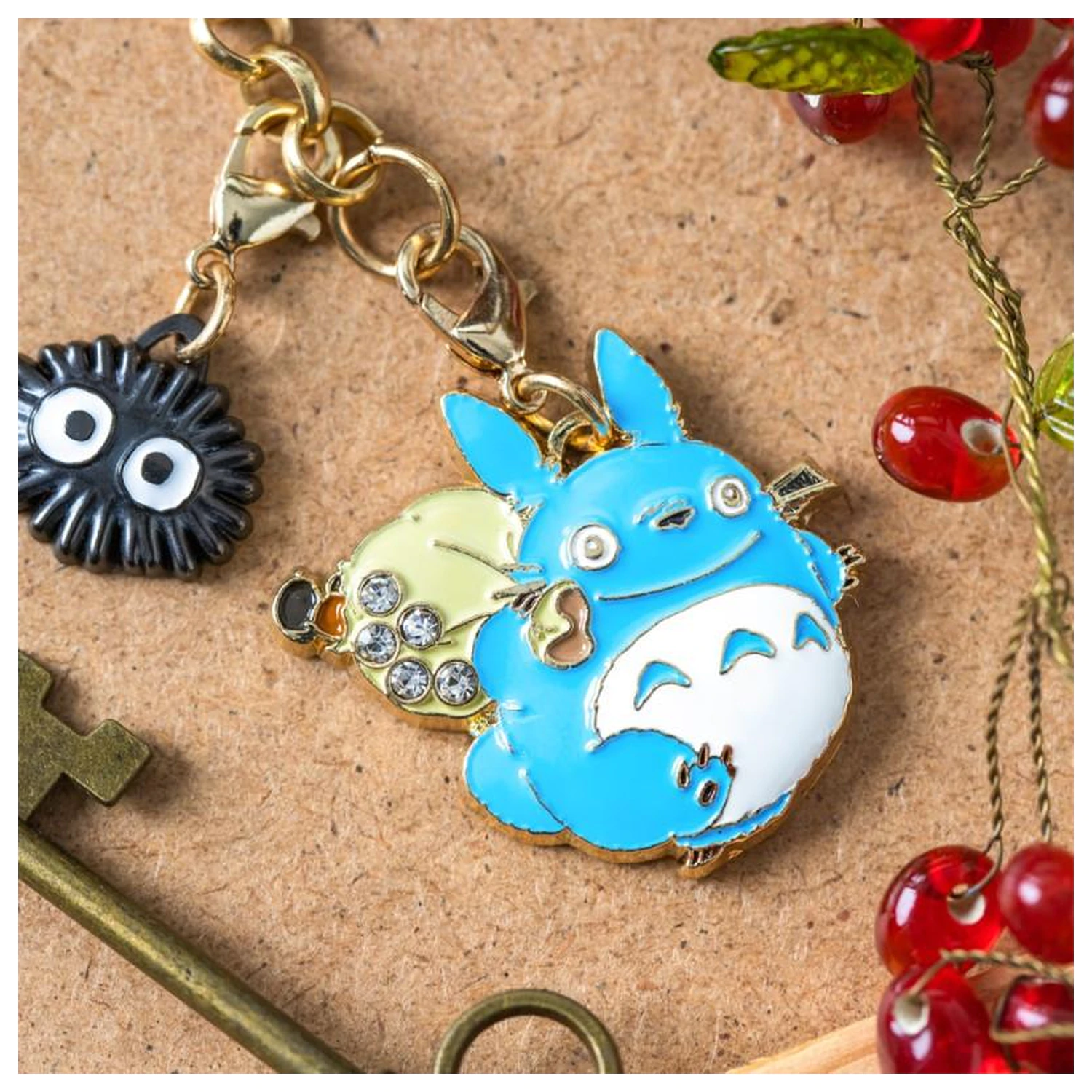 My Neighbor Totoro Blue Totoro obeski s ketnico fotografija izdelka