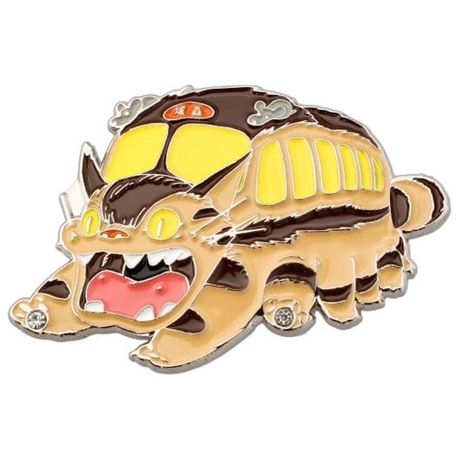 My Neighbor Totoro Kovinska broška Catbus fotografija izdelka