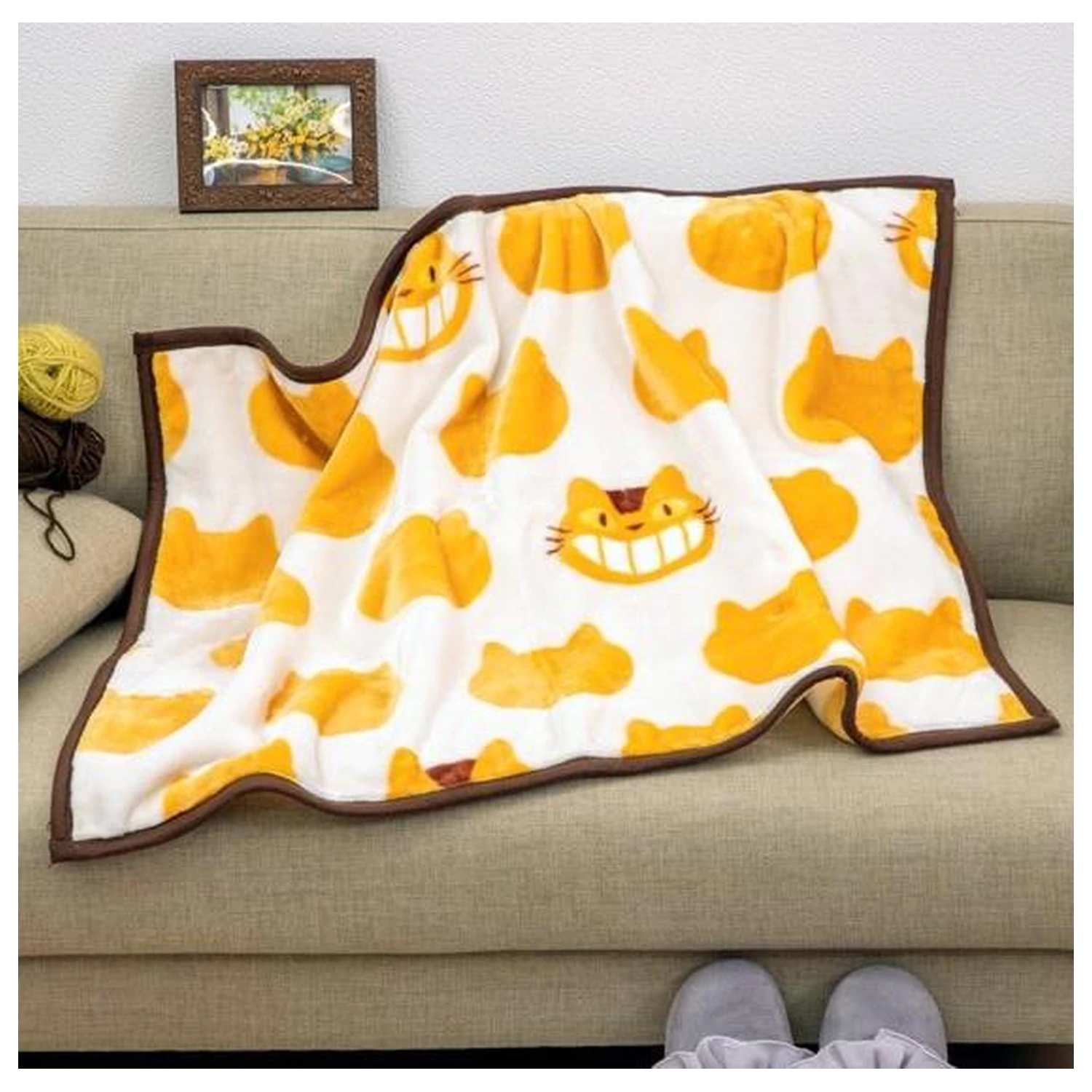 My Neighbor Totoro Catbus Plaid odeja 70x100cm fotografija izdelka