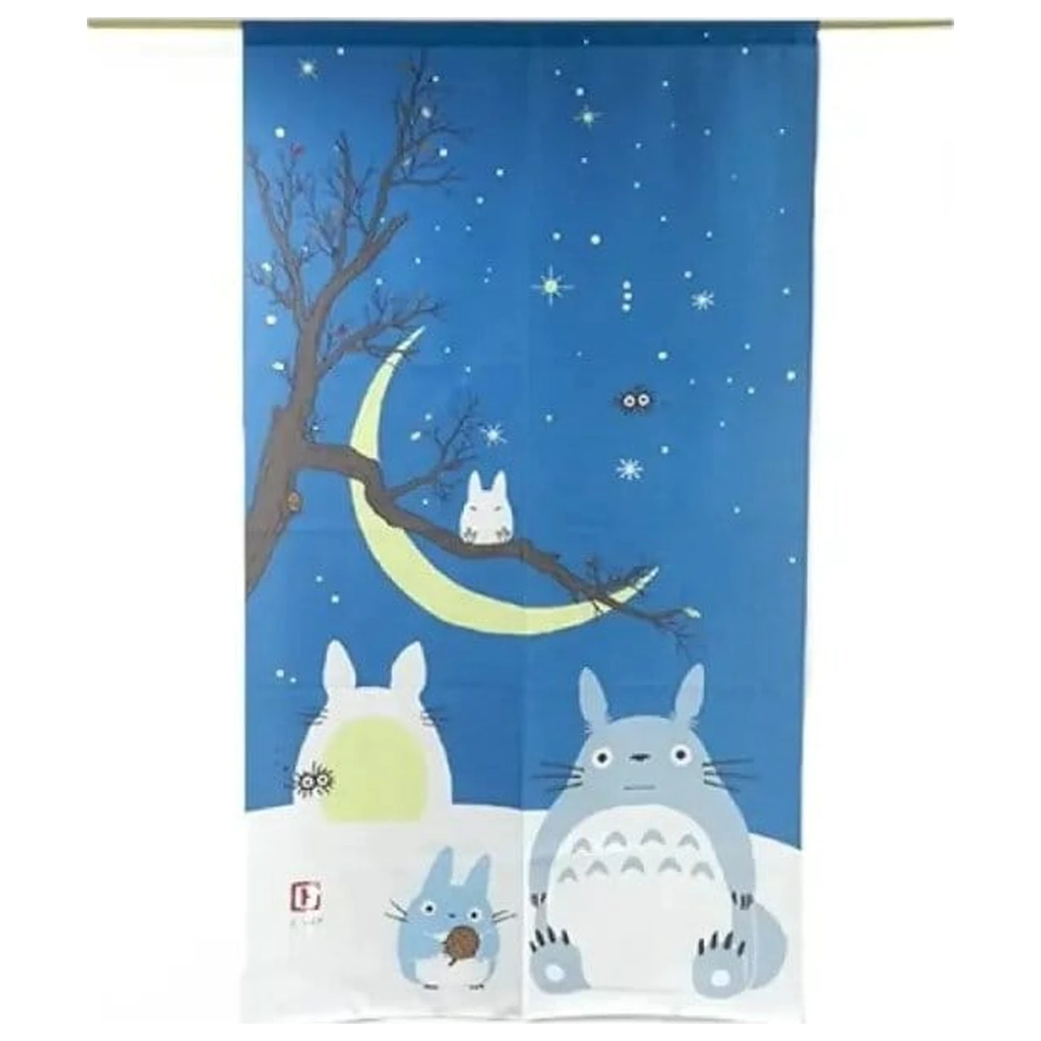 My Neighbor Totoro Noren zavesa Totoro & snowman fotografija izdelka