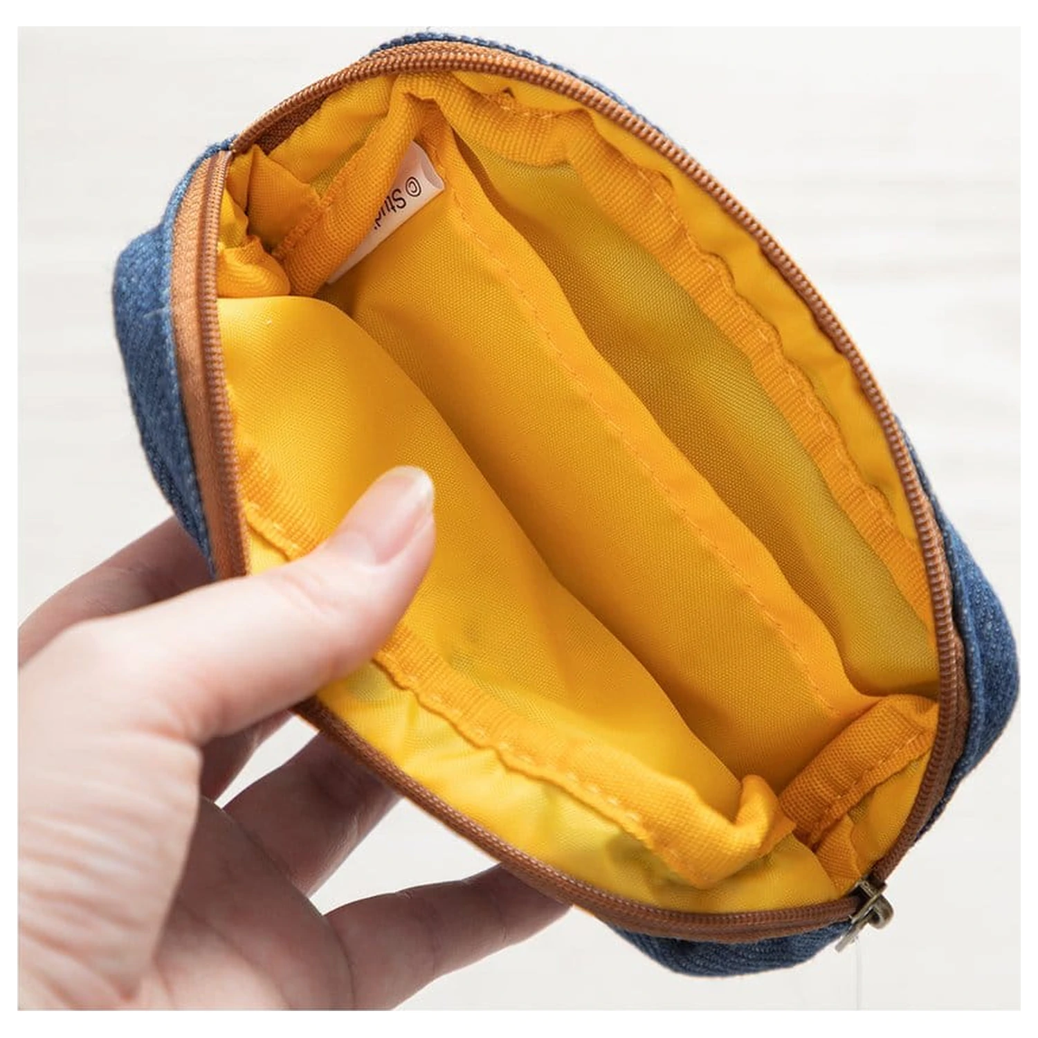 My Neighbor Totoro Denim Pouch Totoro & flower wreath džins torbica fotografija izdelka
