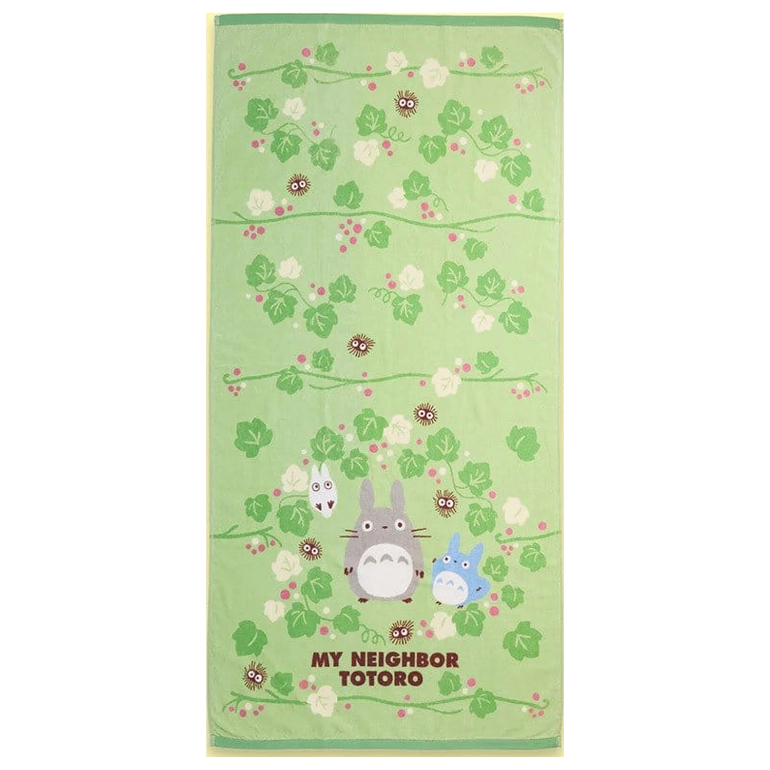 My Neighbor Totoro brisača Totoro Green Leaf 70 x 140 cm fotografija izdelka