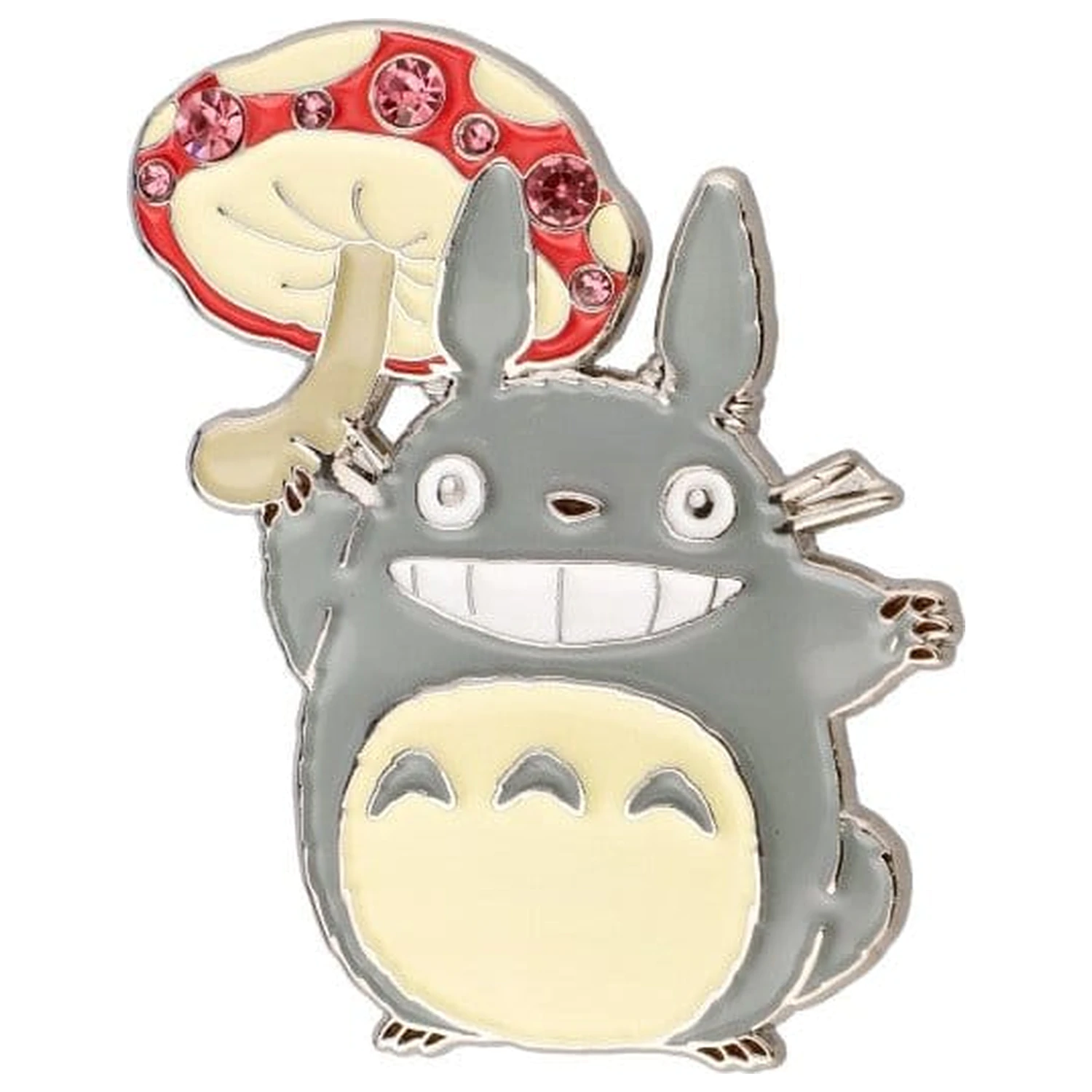My Neighbor Totoro Kovinska Broška Totoro Mushroom fotografija izdelka
