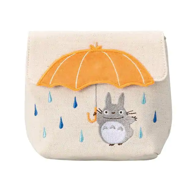 My Neighbor Totoro denarnica Totoro oranžen dežnik fotografija izdelka