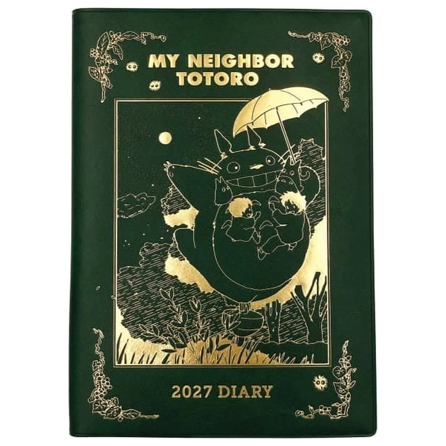 My Neighbor Totoro Dnevnik Totoro vrtavka zelena zlata folija fotografija izdelka