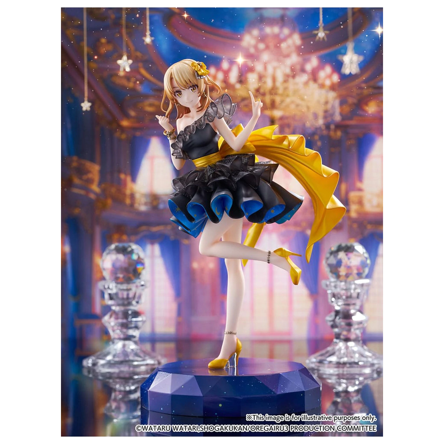 My Youth Romantic Comedy Is Wrong As I Expected. Final SHIBUYA SCRAMBLE FIGURE PVC kip 1/7 Iroha Isshiki Starry Dress Ver. 24 cm fotografija izdelka