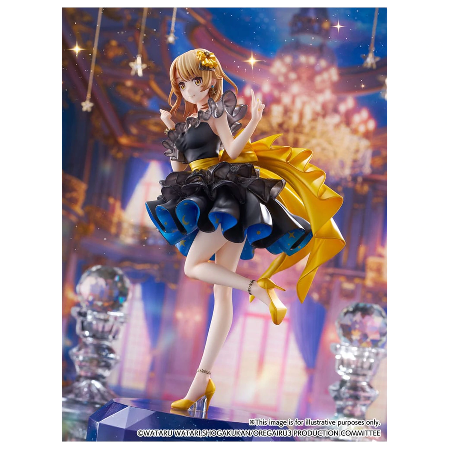 My Youth Romantic Comedy Is Wrong As I Expected. Final SHIBUYA SCRAMBLE FIGURE PVC kip 1/7 Iroha Isshiki Starry Dress Ver. 24 cm fotografija izdelka
