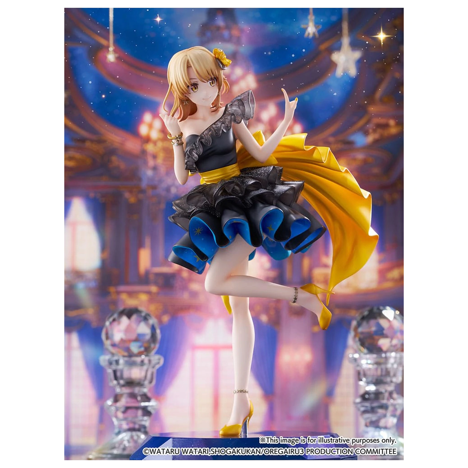 My Youth Romantic Comedy Is Wrong As I Expected. Final SHIBUYA SCRAMBLE FIGURE PVC kip 1/7 Iroha Isshiki Starry Dress Ver. 24 cm fotografija izdelka