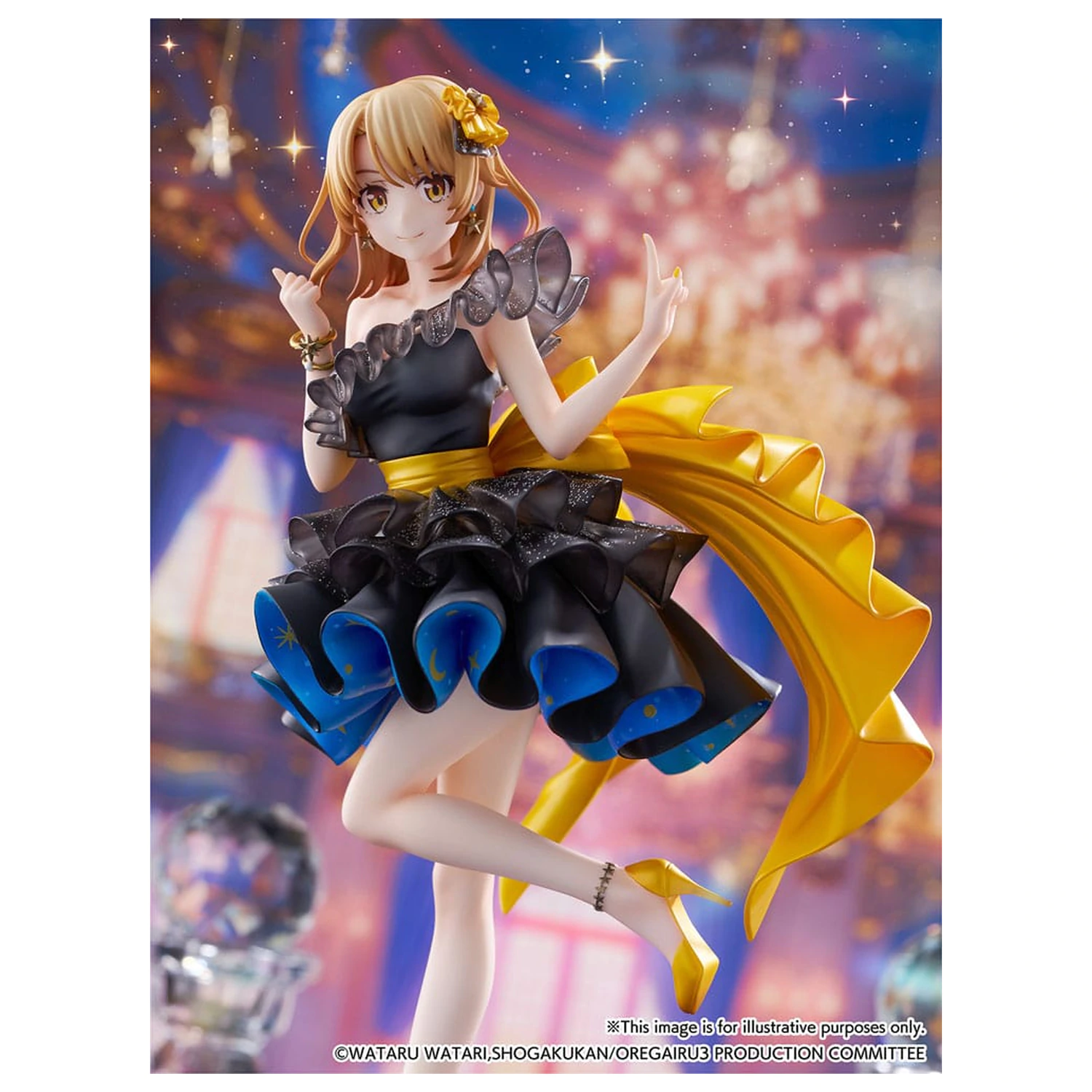 My Youth Romantic Comedy Is Wrong As I Expected. Final SHIBUYA SCRAMBLE FIGURE PVC kip 1/7 Iroha Isshiki Starry Dress Ver. 24 cm fotografija izdelka