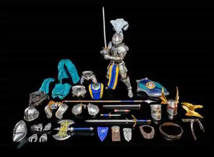 Mythic Legions: Ashes of Agbendor Akcijska Figura Blue Shield Solider Deluxe Gradbeni Set fotografija izdelka