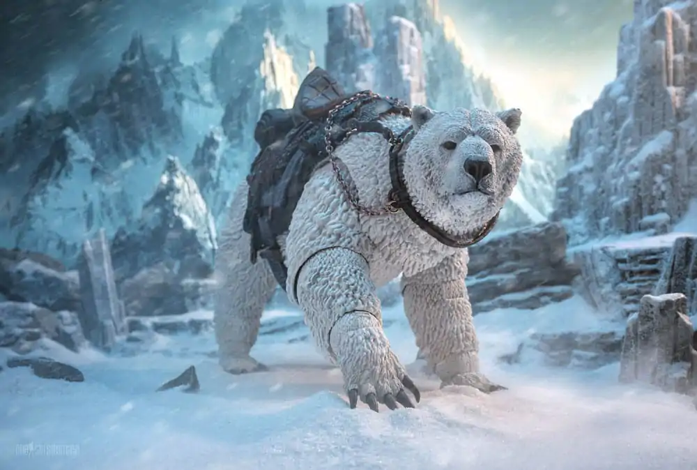 Mythic Legions Horror of Einsamall akcijska figura Isbjorn Polar Bear Mount fotografija izdelka