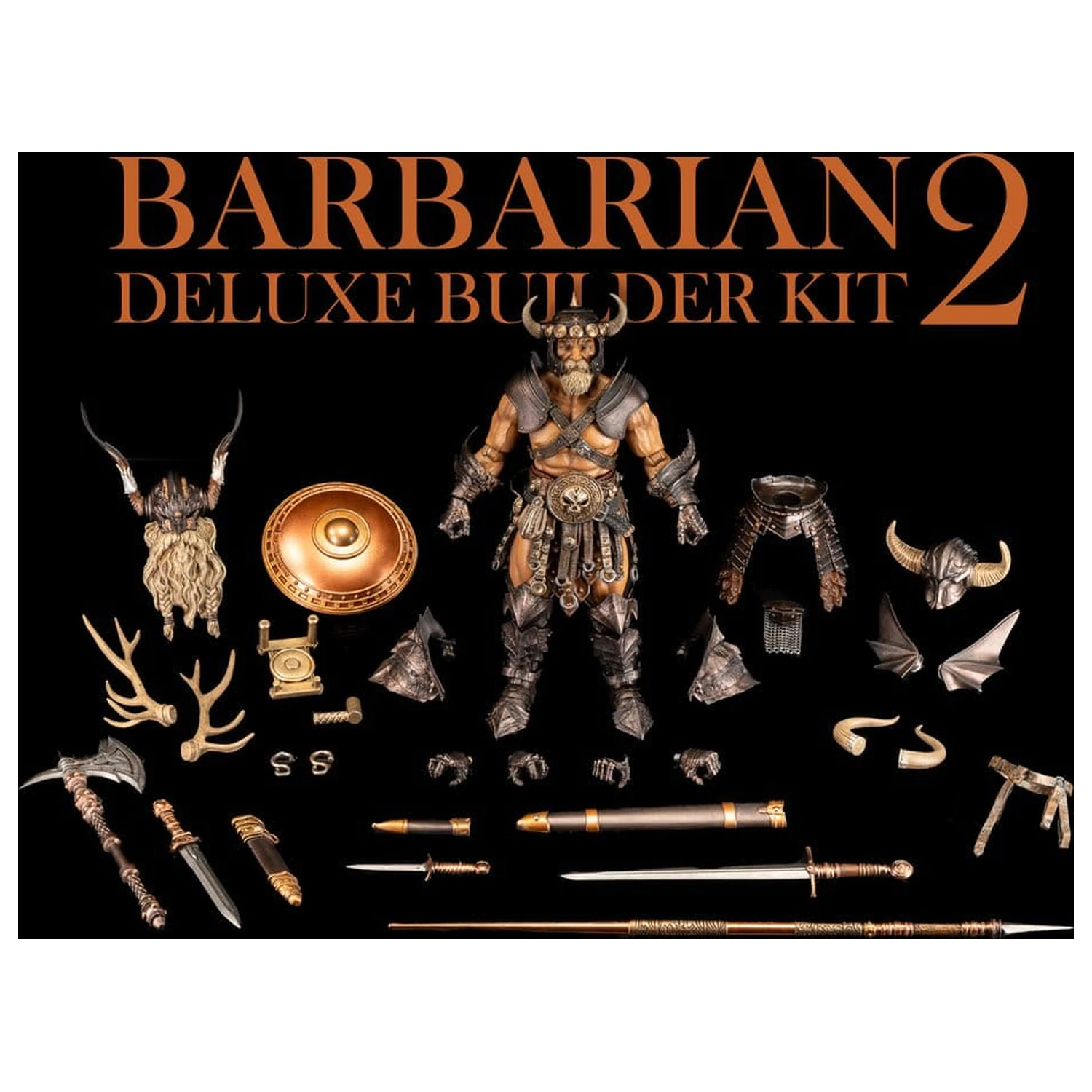Mythic Legions: Reinforcement 3 Pripomoček za akcijsko figuro Barbarian Builder Kit 2 Deluxe fotografija izdelka