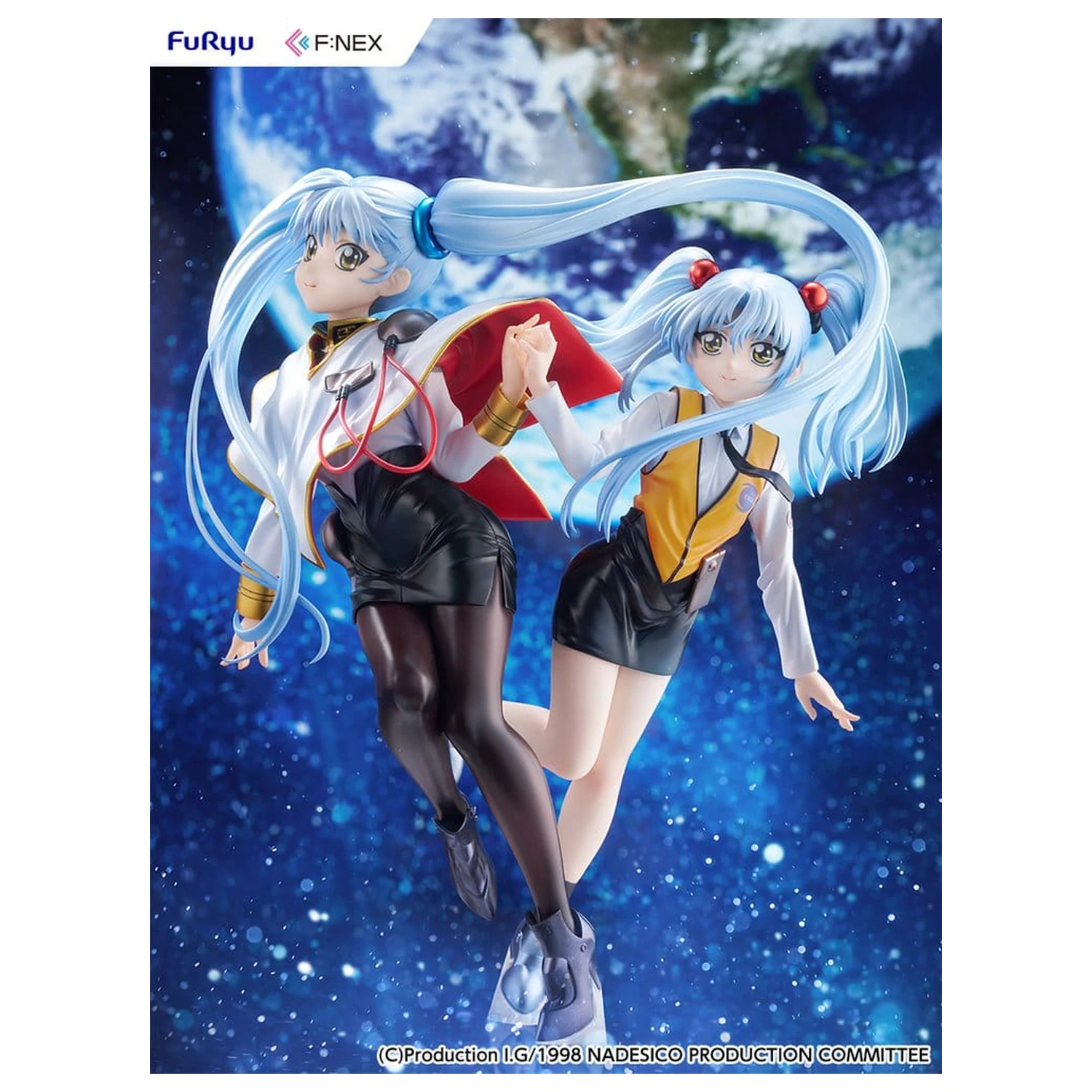 Nadesico the movie The prince of darkness PVC figura 1/7 Ruri Hoshino double ruriruri Ver. 22 cm fotografija izdelka