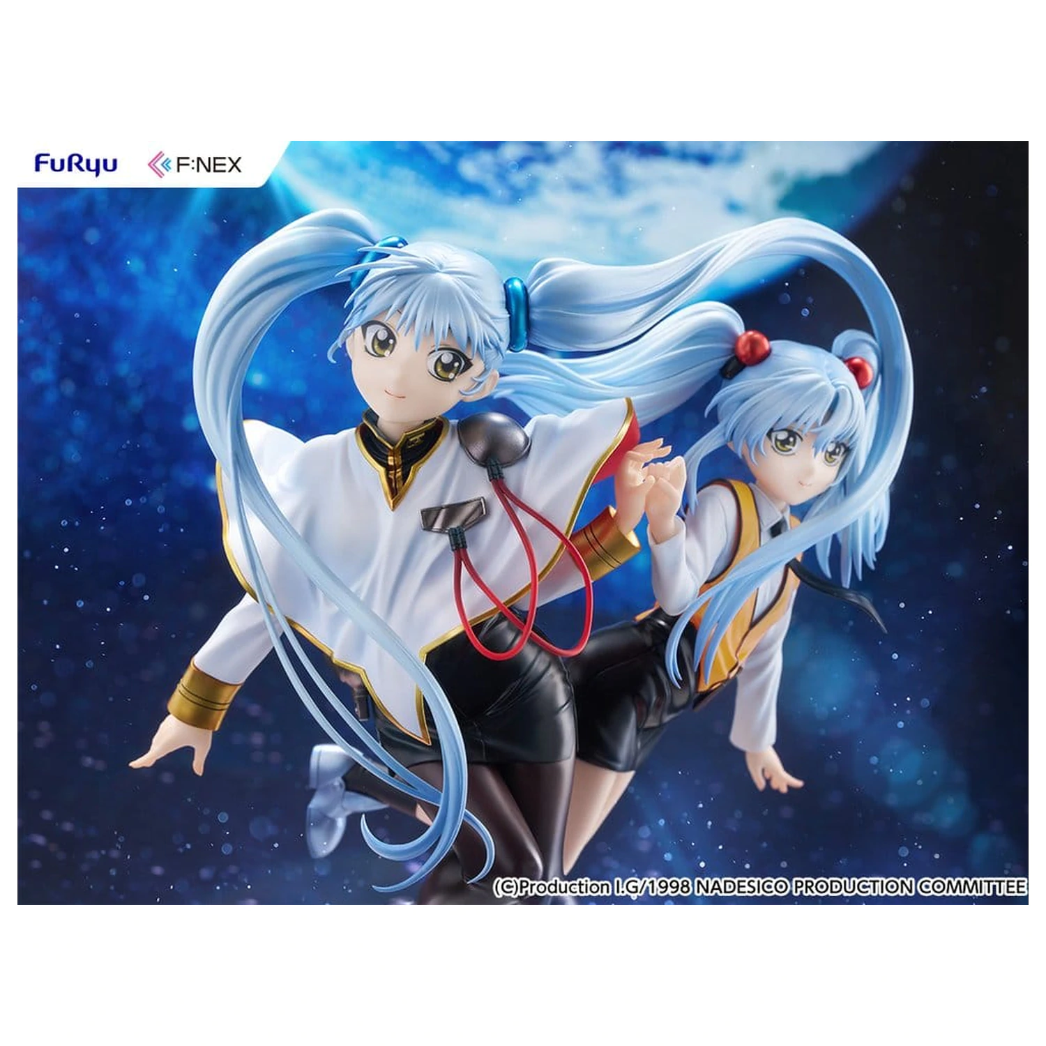 Nadesico the movie The prince of darkness PVC figura 1/7 Ruri Hoshino double ruriruri Ver. 22 cm fotografija izdelka