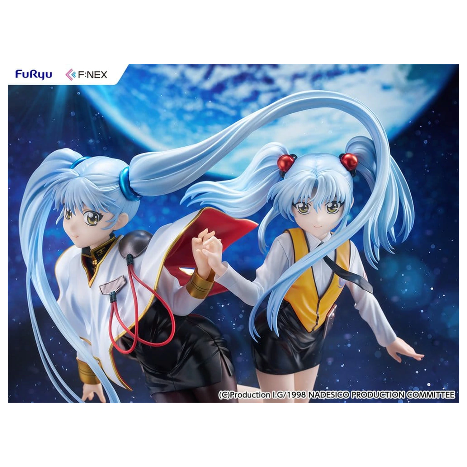 Nadesico the movie The prince of darkness PVC figura 1/7 Ruri Hoshino double ruriruri Ver. 22 cm fotografija izdelka