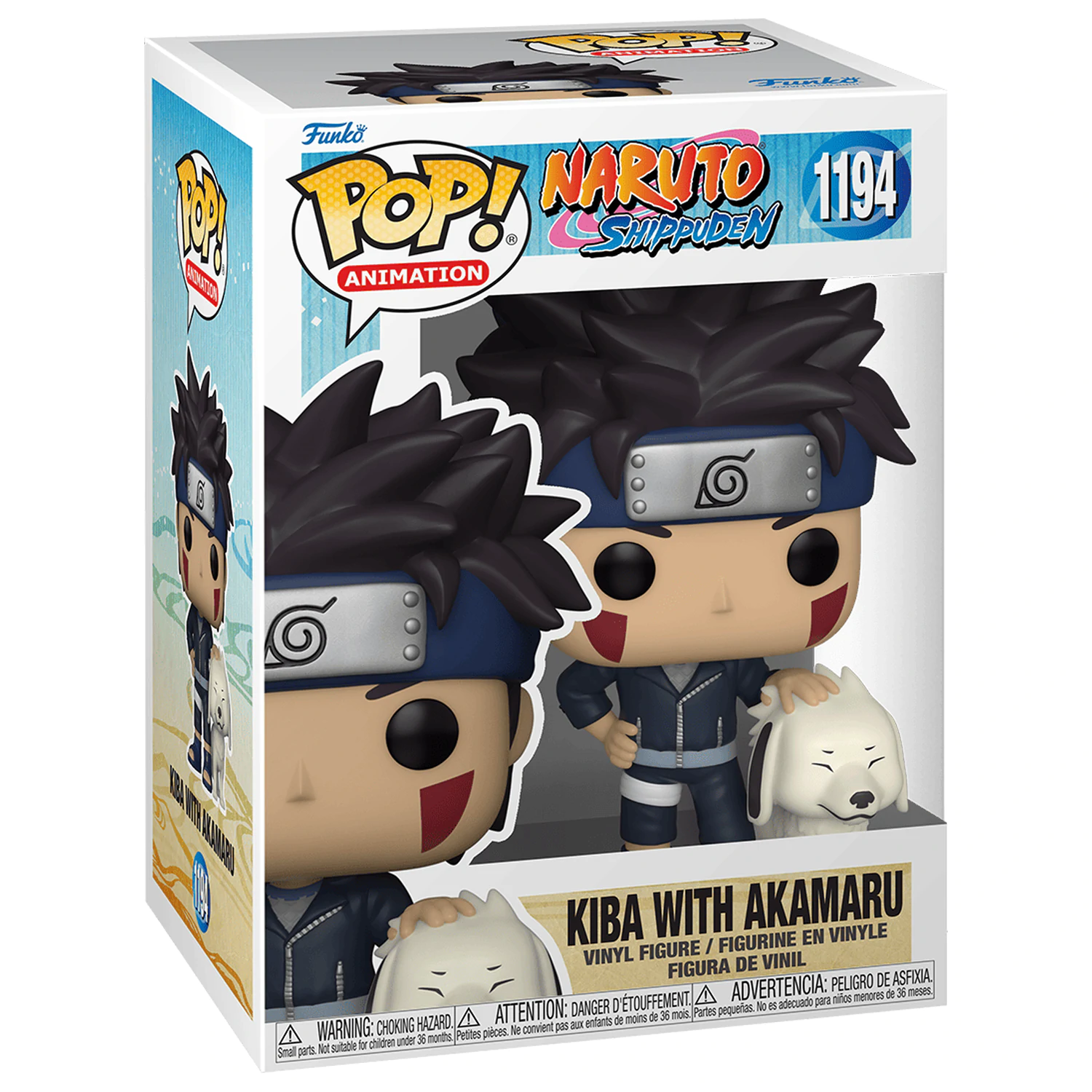 Naruto POP! Animation Vinilna Figura Kiba w/Akamaru 9 cm fotografija izdelka