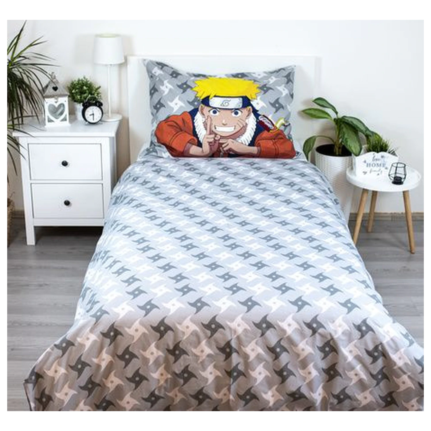 Naruto siva prevleka za odejo fotografija izdelka