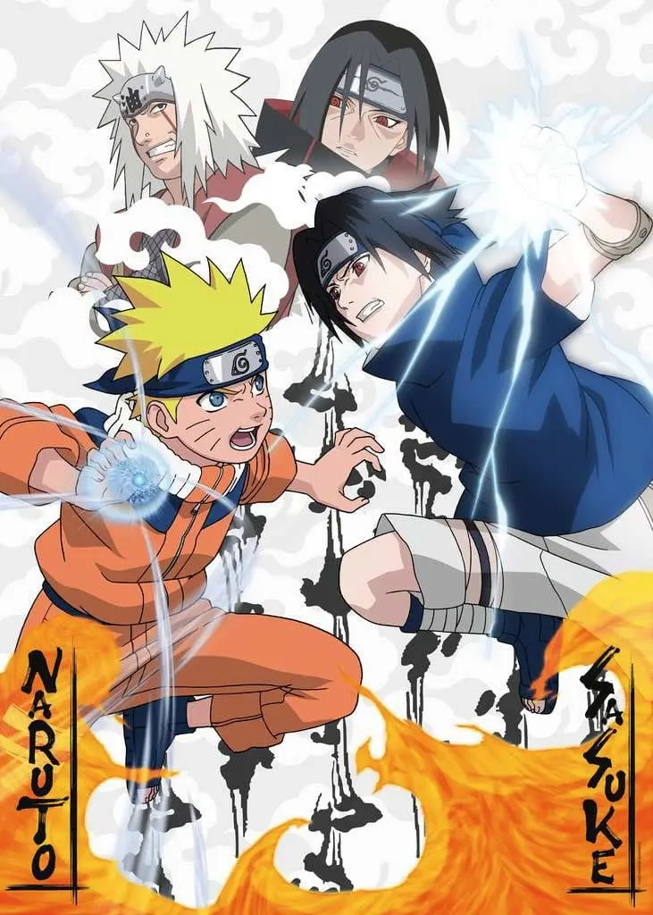 Naruto sestavljanka Naruto vs. Sasuke (1000 kosov) fotografija izdelka