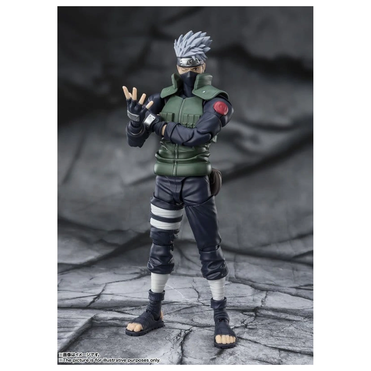 Naruto S.H.Figuarts akcijska figura Kakashi Hatake -The famed Sharingan Hero- 16 cm fotografija izdelka