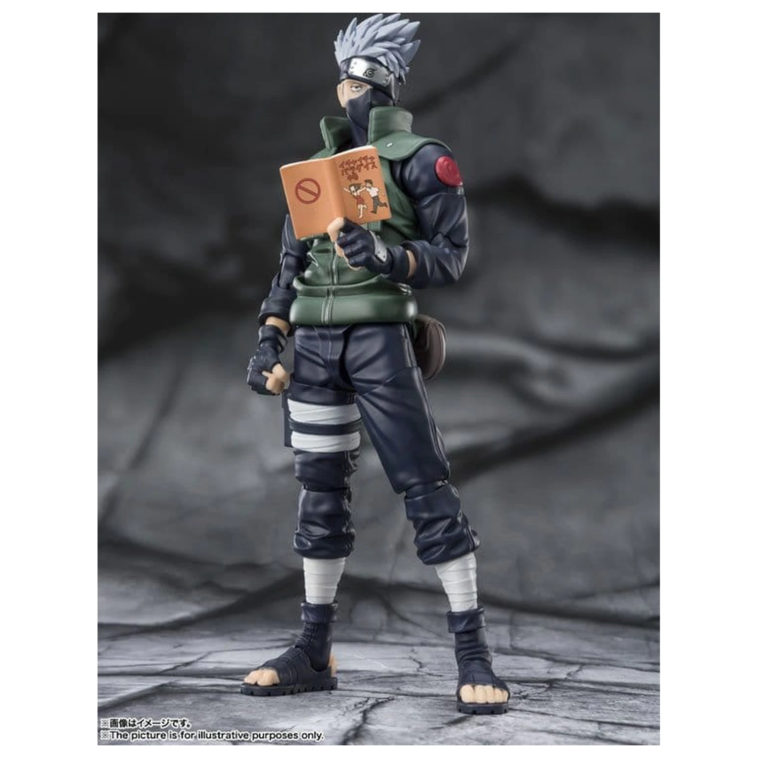 Naruto S.H.Figuarts akcijska figura Kakashi Hatake -The famed Sharingan Hero- 16 cm fotografija izdelka