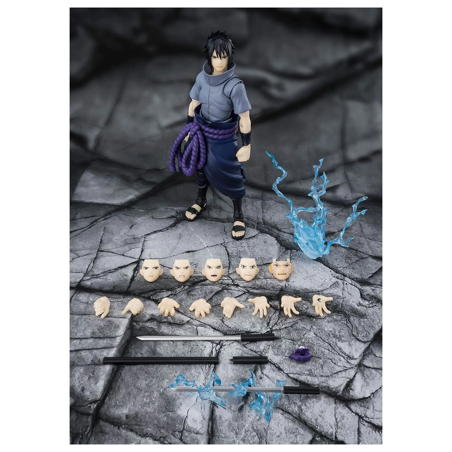 Naruto S.H.Figuarts akcijska figura Sasuke Uchiha Solitary Shinobi 15 cm fotografija izdelka